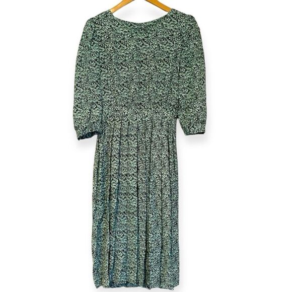 Janet Simmons Floral Button/Zip Back Vintage Dress Size 6 - Picture 1 of 8